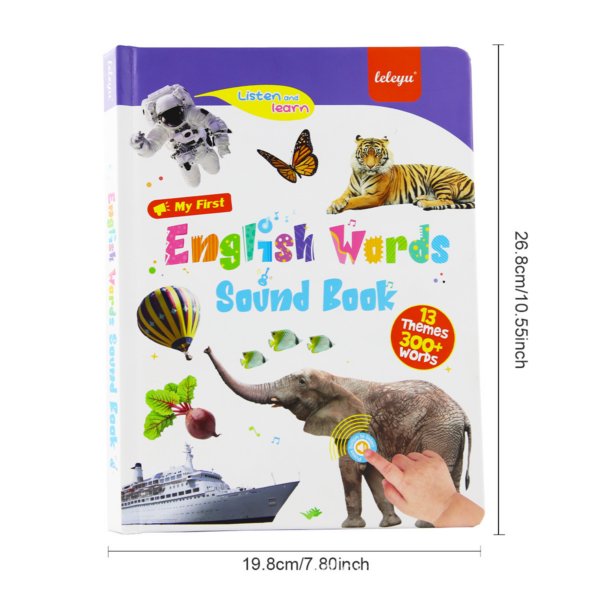 My First English Sound Book - Fun and Interactive Learning for Kids, Portable 19.8cm Design, Perfect for Early Education and Language Development
