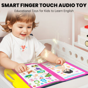Smart Finger Touch Audio Toy – Learn English with 114 Words + 26 Letters + 15 Interactive Practices + 7 Themes + 4 Songs! Fun & Educational Learning for Kids! - Image 2