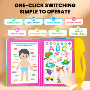 Smart Finger Touch Audio Toy – Learn English with 114 Words + 26 Letters + 15 Interactive Practices + 7 Themes + 4 Songs! Fun & Educational Learning for Kids! - Image 4