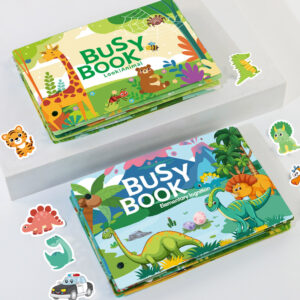 Busy Book Preschool Learning Activity for Toddlers 1-3 Years Old - Educational Toys - Travel-Friendly Toy - Montessori Dinosaur Alphabet Arts and Crafts - Kid Educational Material - Gift Set for Kids - Image 5