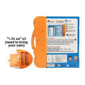 English & Spanish Bilingual Finger Touch Audio Toys for Kids with 155 Sight Words+ 68 Fun Quiz Questions! - Educational Language Learning Toy-Talking Toy - Image 6