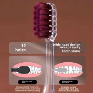 High-End Lipstick Style 2-in-1 Couple Folding Travel Toothbrush | Gift Box Set | Essential for Adult Home Use and Business Trips Oral Comfort - Image 4