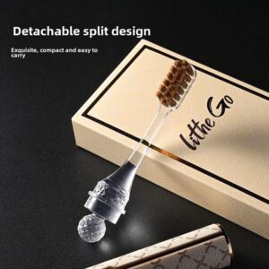 High-End Lipstick Style 2-in-1 Couple Folding Travel Toothbrush | Gift Box Set | Essential for Adult Home Use and Business Trips Oral Comfort - Image 5