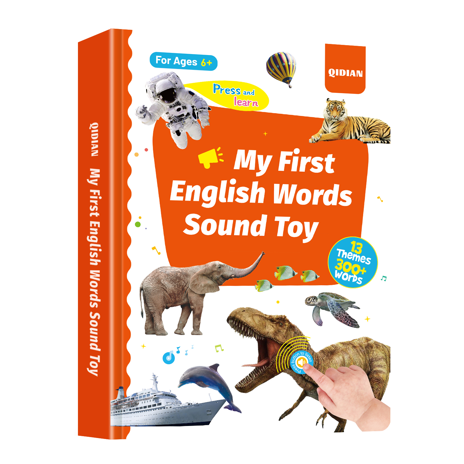 hot pick large size my first english words sound toy 400 words 13 themes