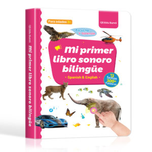 exclusive breakout product bilingual learning toy my first big sound book multiple languages available 15 themes 300 plus words piano Q and A games