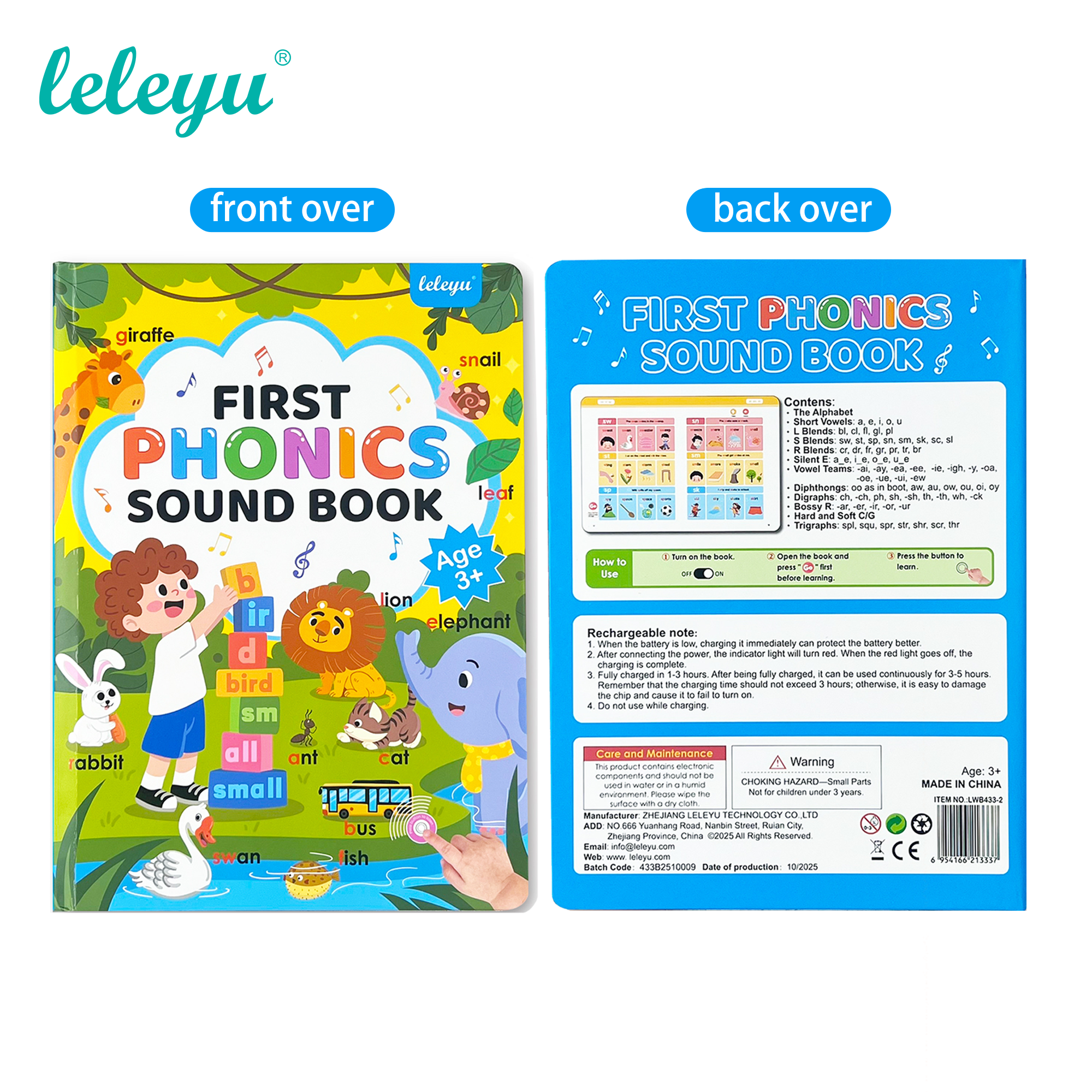 First Phonics Sound Book – Educational Learning Toy for Kids Age 3+IInteractive - Image 3