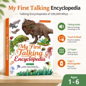 Interactive Talking Learning Toy for Kids | Touch Activated Educational Toy with 13 Learning Topics, Fun Audio, Music & USB Rechargeable Design | Early Learning Gift for Boys & Girls Ages 3+