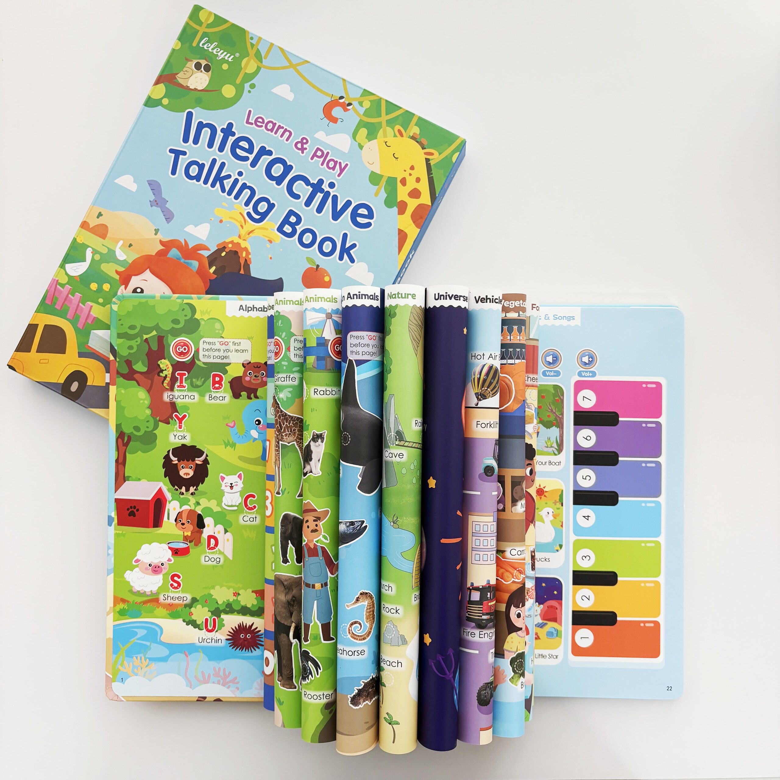 Interactive Talking Sound Book – 14 Themes, 260+ Words, 6 Songs & Piano – Fun Early Learning Toy for Kids Ages 1–9 - Image 3