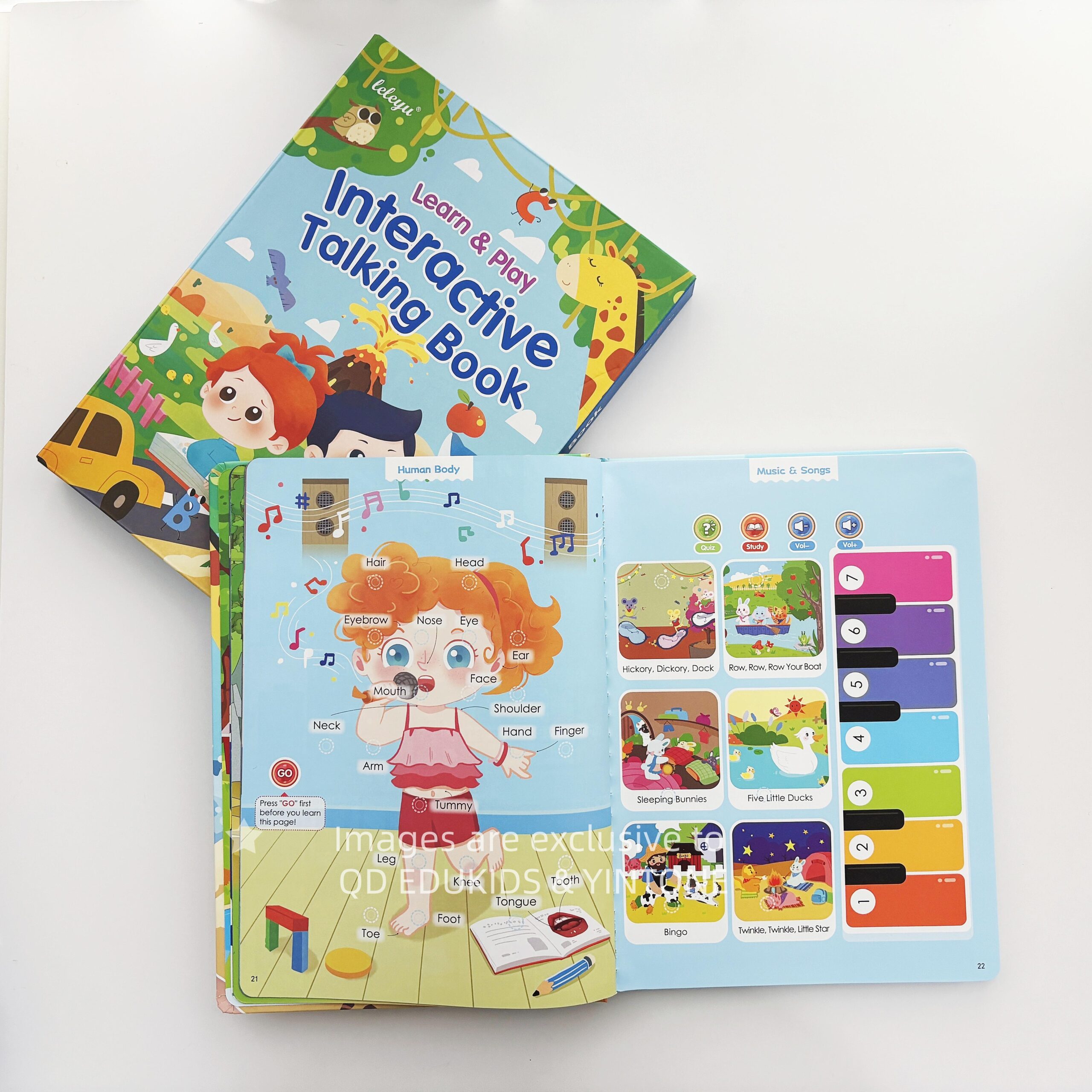 Interactive Talking Sound Book – 14 Themes, 260+ Words, 6 Songs & Piano – Fun Early Learning Toy for Kids Ages 1–9 - Image 5
