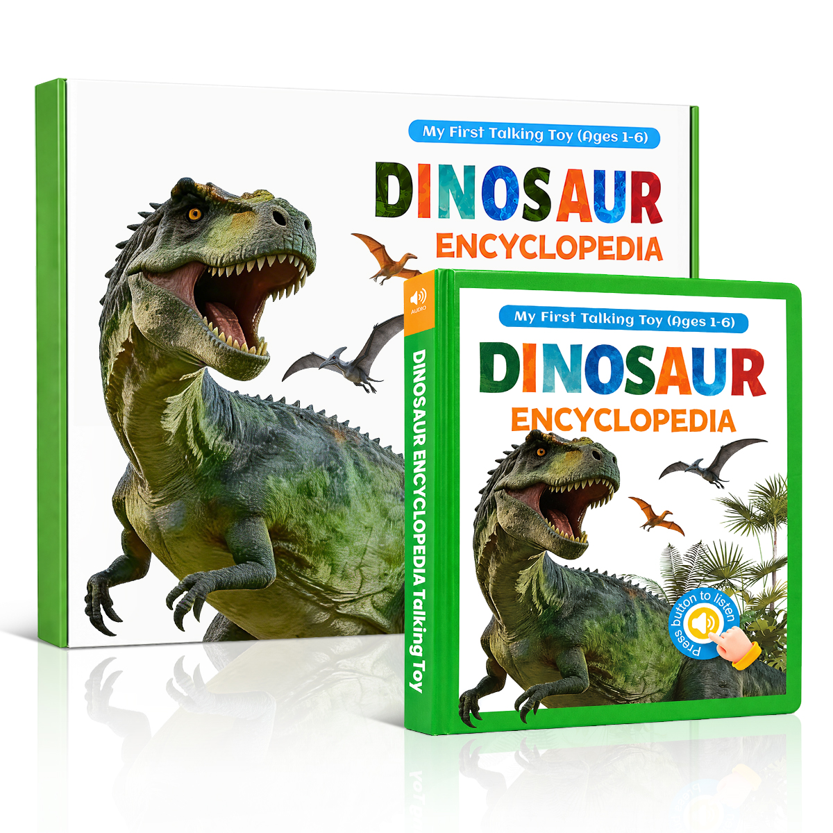 Kids Talking Dinosaur Encyclopedia Interactive Sound Book | 100+ Dinosaurs & 400+ Learning Sounds | Touch-Activated Educational Toy Book | Rechargeable STEM Gift for Toddlers Ages 1-6 - Image 5